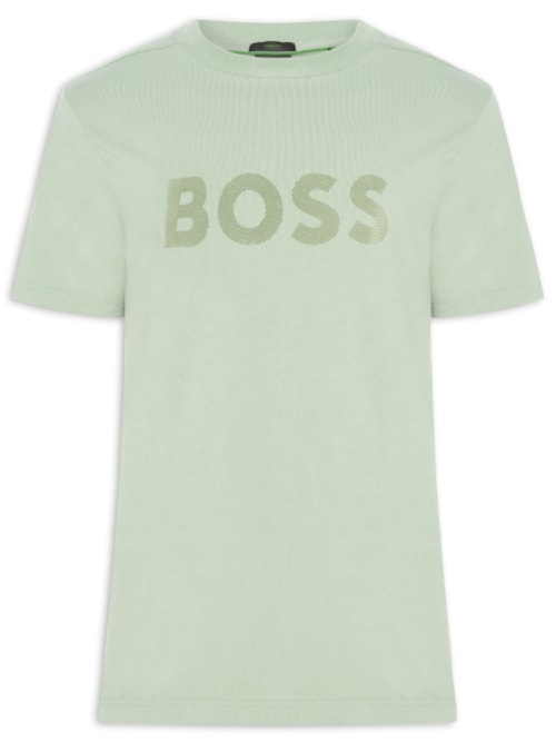 Camiseta Masculina Relaxed Fit Stretch Cotton Ts Iconic Logo - Verde Camiseta Masculina Relaxed Fit Stretch Cotton Ts Iconic Logo - Verde