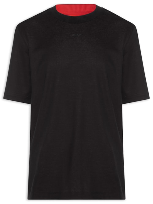 Camiseta Masculina Crew Neck Daneon - Preto Camiseta Masculina Crew Neck Daneon - Preto