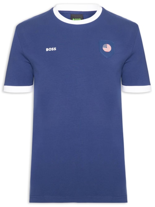 Camiseta Masculina EUA Copa Lux Tee - Azul