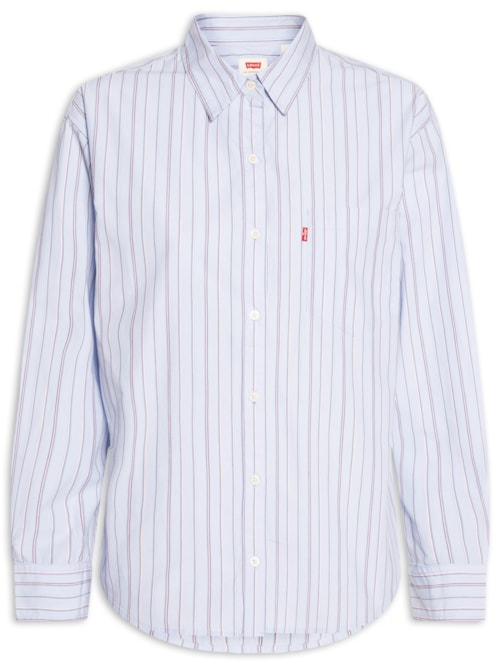 Camisa Feminina Harlie Boyfriend Shirt - Azul