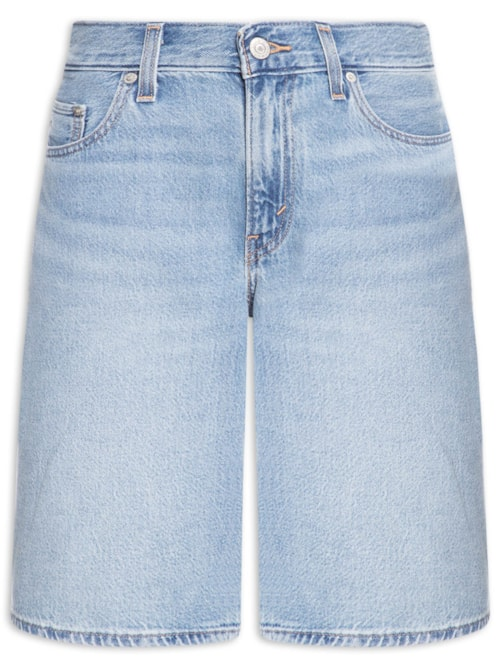 Bermuda Feminina Baggy Dad Jort - Azul