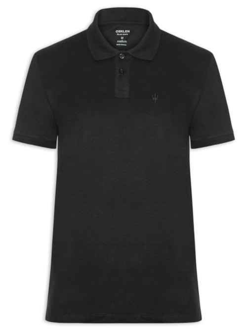Pólo Masculina Coroa Comfort - Preto Pólo Masculina Coroa Comfort - Preto