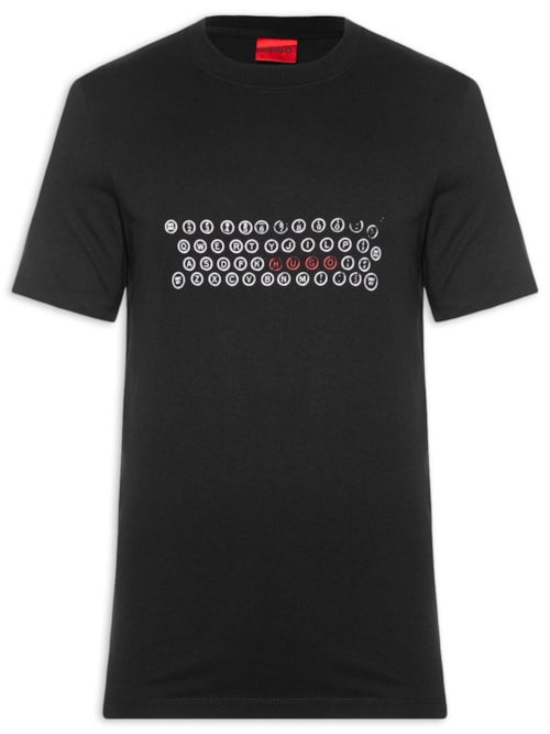 Camiseta Masculina Regular - Fit Printed Artwork Deyss - Preto Camiseta Masculina Regular - Fit Printed Artwork Deyss - Preto
