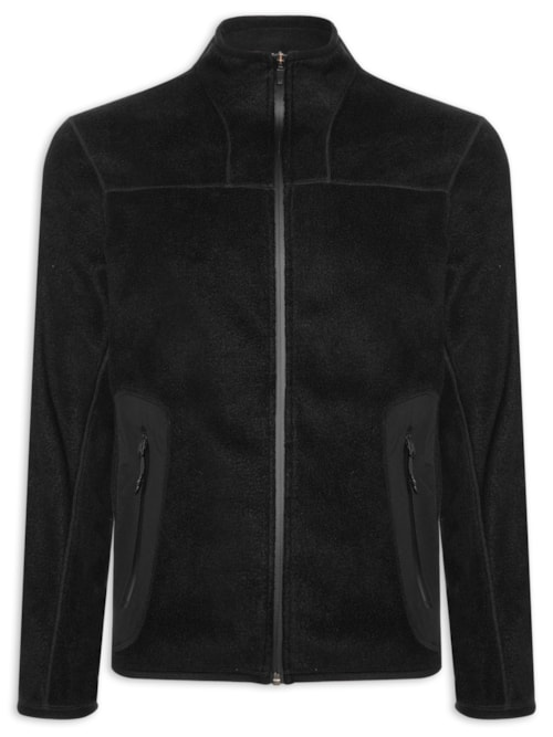 Jaqueta Masculina Fleece Kobe - Preto Jaqueta Masculina Fleece Kobe - Preto
