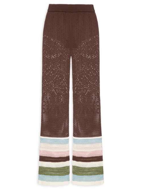 Calça Feminina Tricot Cacau - Marrom