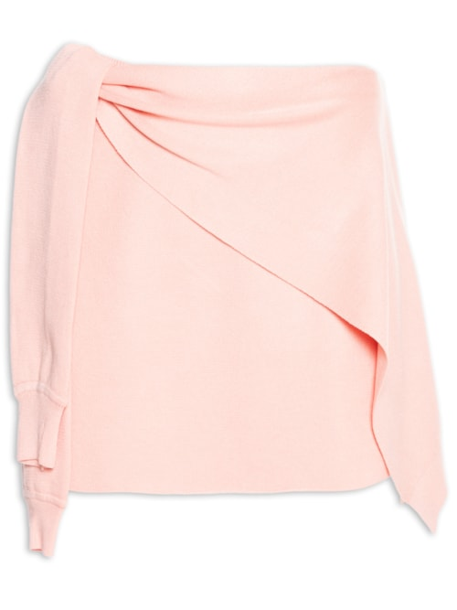 Saia Tricot Liso - Rosa Saia Tricot Liso - Rosa