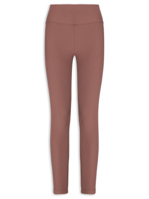Calça Legging Feminina Life Ribbed III - Marrom