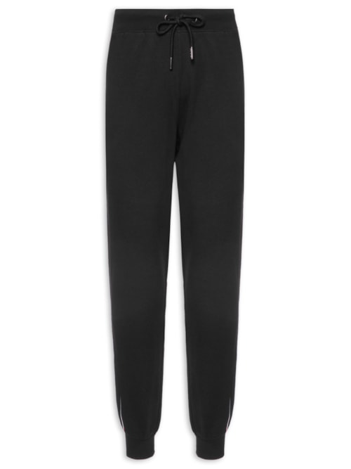 Calça Masculina Global Stripe em Moletom Preto