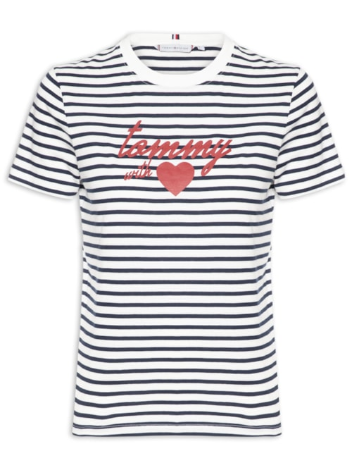 Camiseta Feminina Jersey Reg Love - Azul Camiseta Feminina Jersey Reg Love - Azul