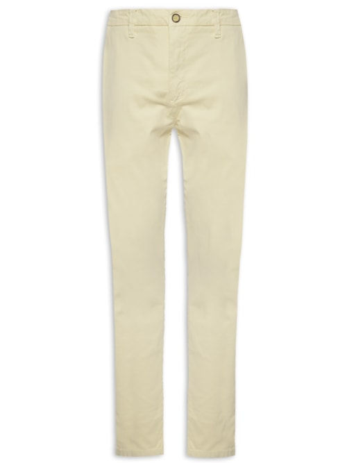 Calça Jeans Slim Masculina Contemporanea Casual Iron - Bege Calça Jeans Slim Masculina Contemporanea Casual Iron - Bege