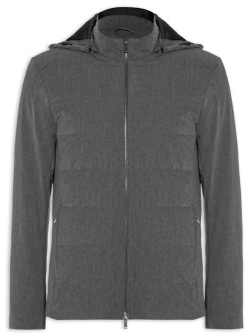 Jaqueta Masculina Puffer Mescla Grafite - Cinza Jaqueta Masculina Puffer Mescla Grafite - Cinza