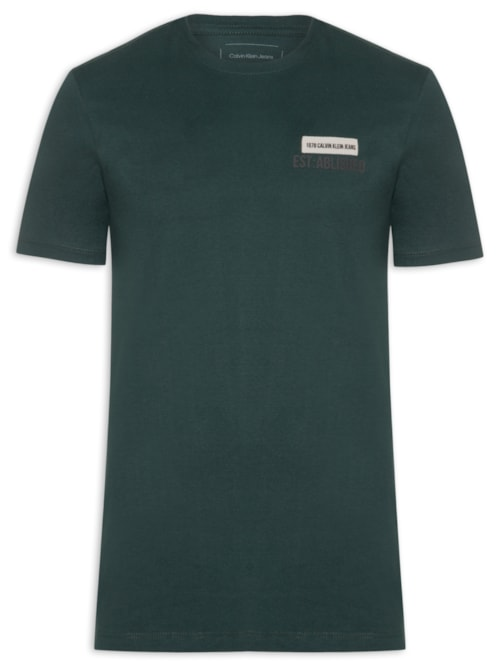 Camiseta Masculina Manga Curta Established - Verde