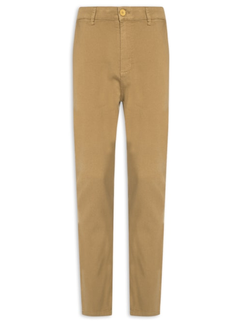 Calça Masculina Texture Comfort Cotton - Bege