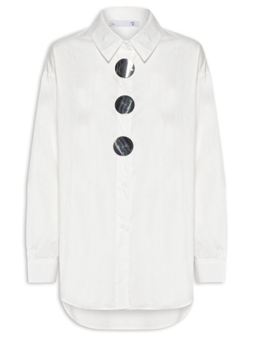 Camisa Feminina Oversized - Off White