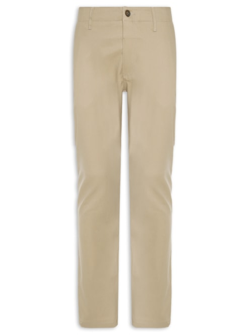 Calça Masculina Chino Sarja Elastano - Bege