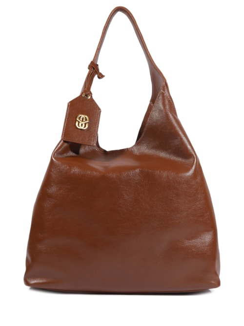 Bolsa Feminina Hobo Iga Couro Grande - Marrom Bolsa Feminina Hobo Iga Couro Grande - Marrom