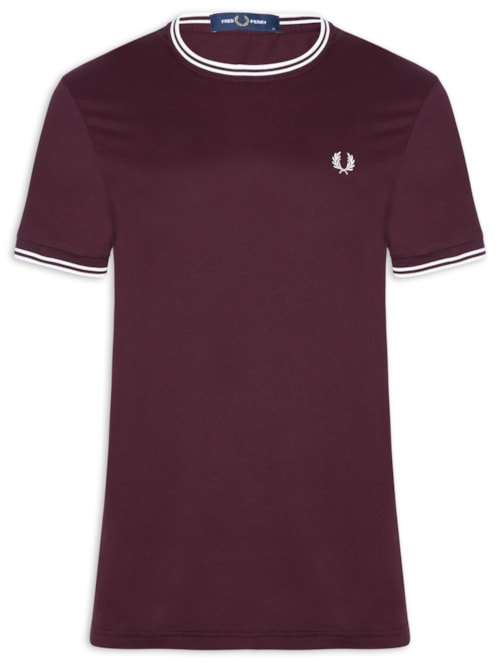 Camiseta Masculina Twin Tipped Regular Fit Em Algodão - Vermelho Camiseta Masculina Twin Tipped Regular Fit Em Algodão - Vermelho