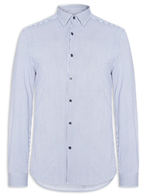 Camisa Masculina Social Tech - Azul