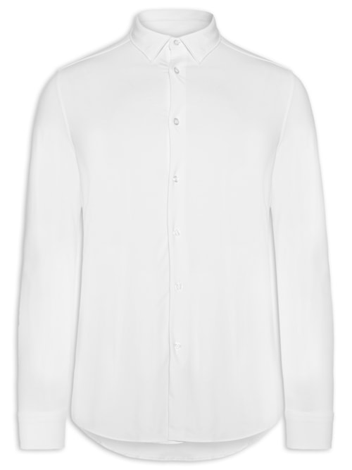 Camisa Masculina Social Tech - Branco Camisa Masculina Social Tech - Branco