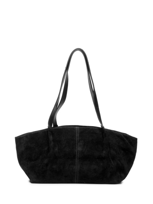 Bolsa Feminina Alongada Em Camurça - Preto Bolsa Feminina Alongada Em Camurça - Preto