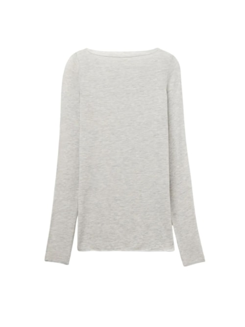 Blusa Manga Comprida Em Cashmere Ultralight - Cinza