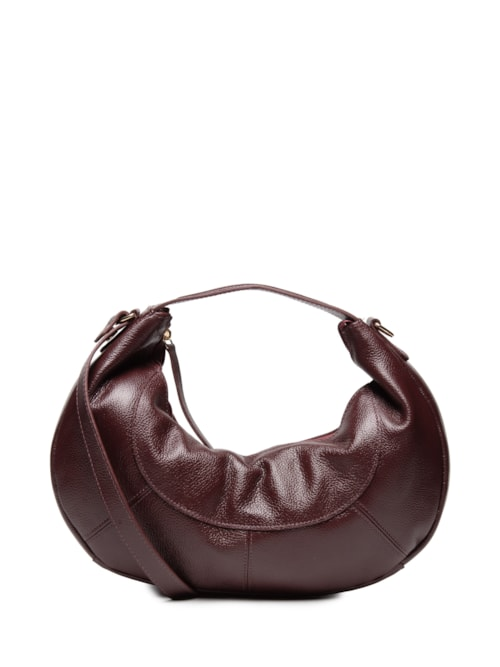 Bolsa Feminina Hobo Média Em Couro - Vermelho Bolsa Feminina Hobo Média Em Couro - Vermelho