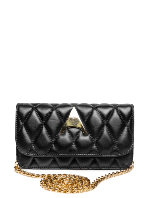 Bolsa Feminina Pequena Couro - Preto