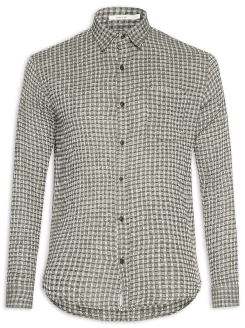 Camisa Masculina Wanaka - Marrom