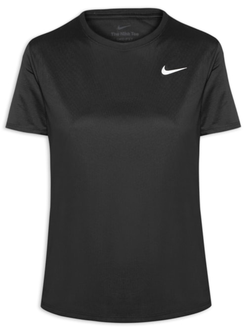 Camiseta Feminina Manga Curta W NK DF Tee RLGD LB - Preto