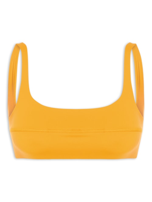 Top Quadrado Recorte Frontal - Amarelo