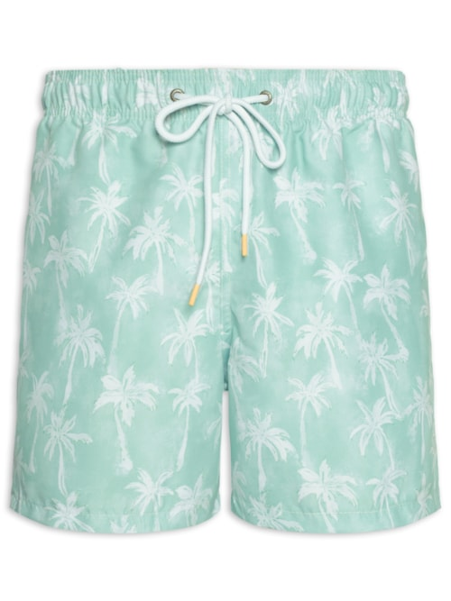 Short Masculino De Praia Coqueiros - Verde