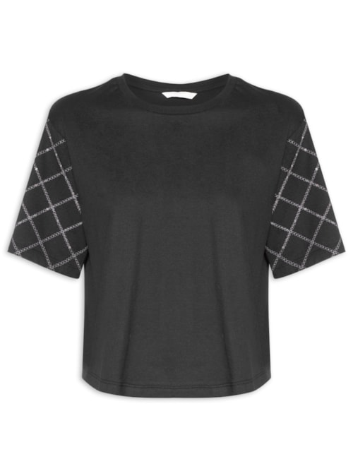Blusa Feminina Malha Penteada - Preto