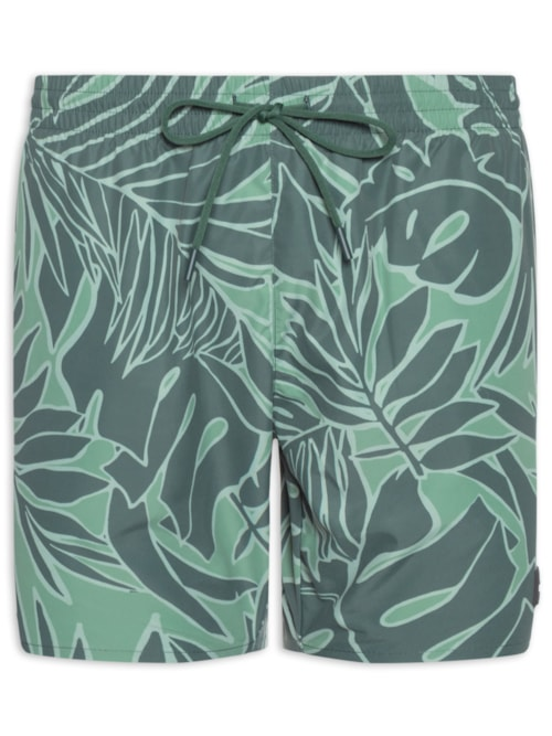 Short Masculino Beachwear Quick-Dry Piranha - Verde