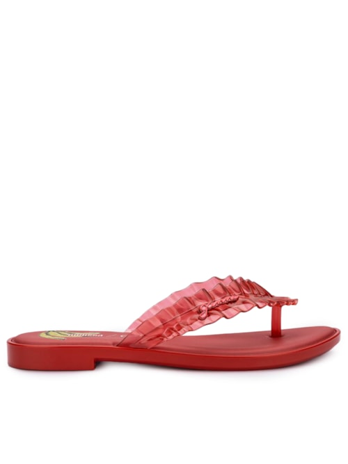 Sandália Feminina Flip Flop Slim - Vermelho