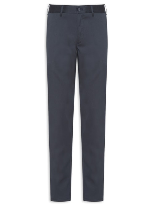 Calça Masculina Alfaiataria Moderna Reta Azul