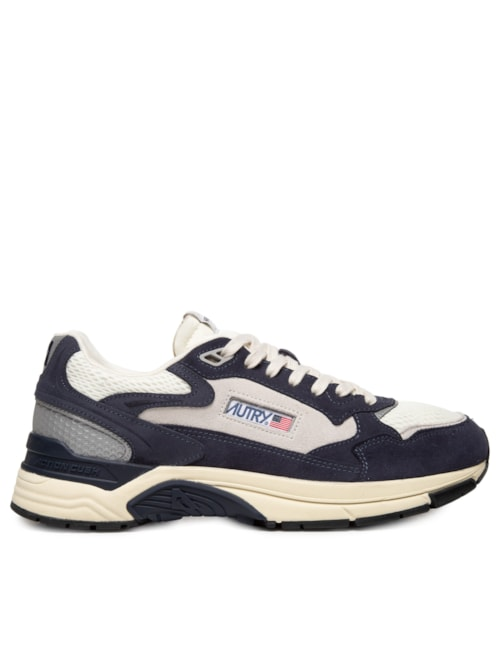Tênis Masculino Hyperway Low Man Suede Bicolor Mesh - Azul Tênis Masculino Hyperway Low Man Suede Bicolor Mesh - Azul