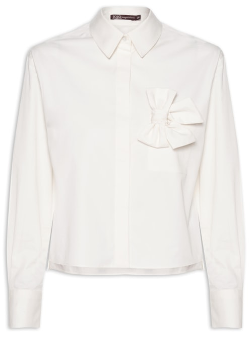 Camisa Feminina New Cora - Branco Camisa Feminina New Cora - Branco