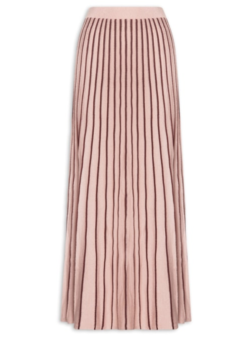 Saia Tricot Listras Floriluz - Rosa