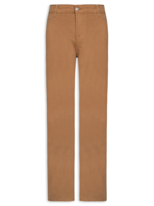 Calça Chino Masculina Slim Fit Scanton - Bege