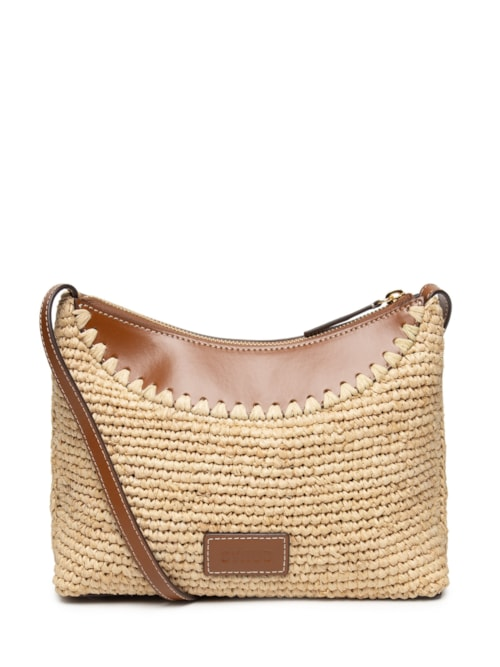 Bolsa Feminina Rowey Raffia - Bege