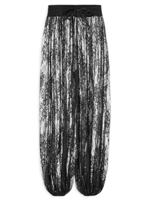 Calça Feminina Lace Balloon - Preto