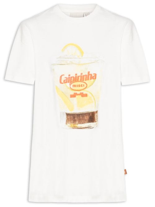 Camiseta Unissex Caipirinha - Branco Camiseta Unissex Caipirinha - Branco