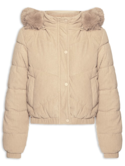 Jaqueta Puffer Feminina - Bege