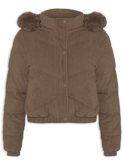 Jaqueta Puffer Feminina - Marrom