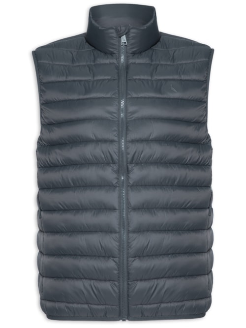 Colete Masculino Puffer Downtown - Cinza Colete Masculino Puffer Downtown - Cinza