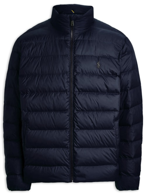 Jaqueta Masculina Puffer Classic Logo - Azul