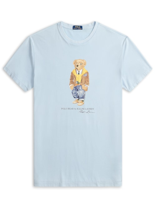 Camiseta Masculina Manga Curta Seasonal Bear - Azul