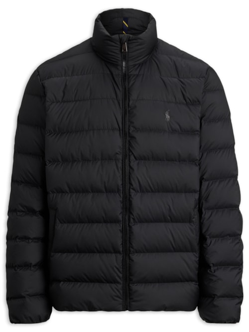 Jaqueta Masculina Puffer Classic Logo - Preto Jaqueta Masculina Puffer Classic Logo - Preto