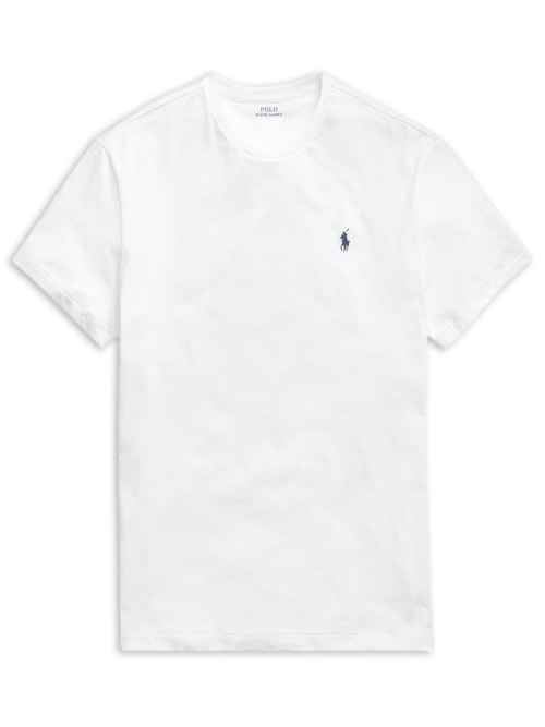 Camiseta Masculina Manga Curta Classic Logo Bordado - Branco Camiseta Masculina Manga Curta Classic Logo Bordado - Branco