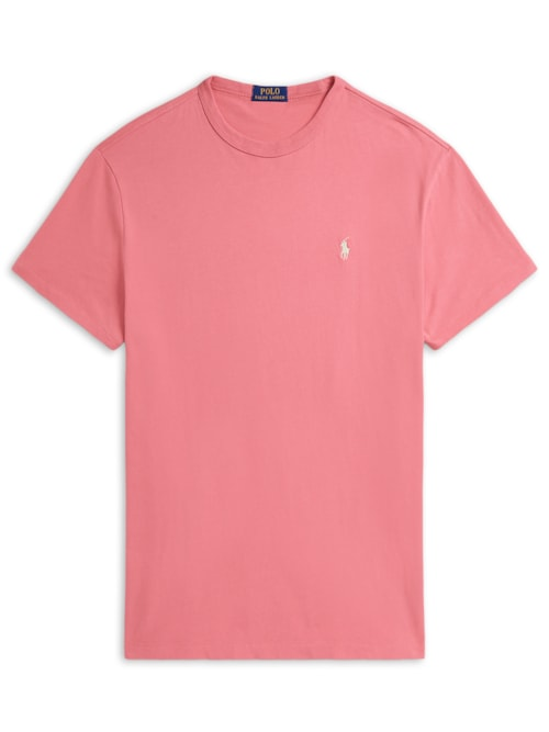 Camiseta Masculina Manga Curta Classic Logo Bordado - Rosa Camiseta Masculina Manga Curta Classic Logo Bordado - Rosa